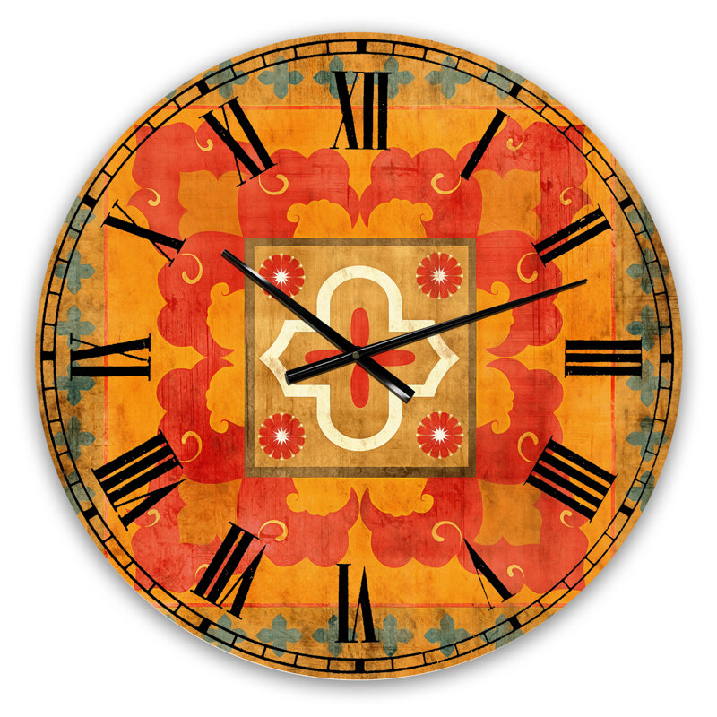 East Urban Home Oversized Moroccan Moroccan Wall Clock & Reviews